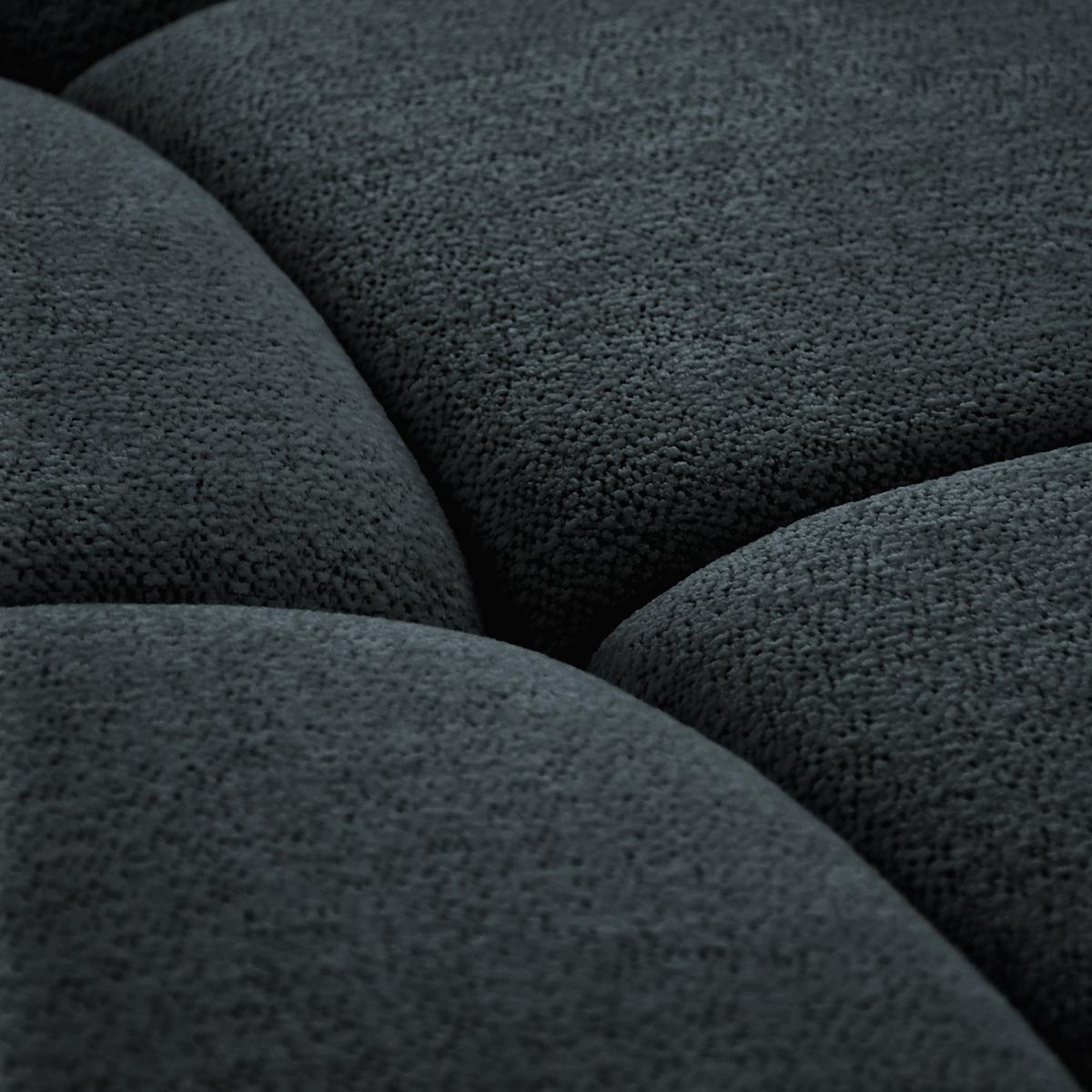 ECKSOFA Sorel Mini mit Automatisch verstellbarer Sitztiefe und Kopfstützen, rechts, Dunkielgrau - Dunkelgrau, Textil (275/190cm) - Beautysofa