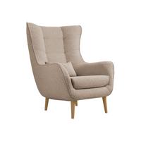 SESSEL Estjano Boucle - Beige, Holz/Textil (80/106/95cm) - MIRJAN24