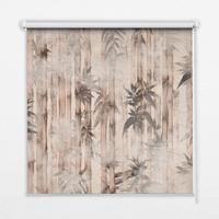 INNENROLLO - Fensterrollo - Rollo - 80x140 cm - Blätter - Grau, Kunststoff (80/140/0.5cm) - TULUP