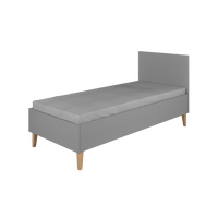 KINDERBETT Kubi ohne Schublade ohne Matratze Grau 180/80 - Grau, Holzwerkstoff (80/180cm) - RAUMHIRSCH FURNITURE