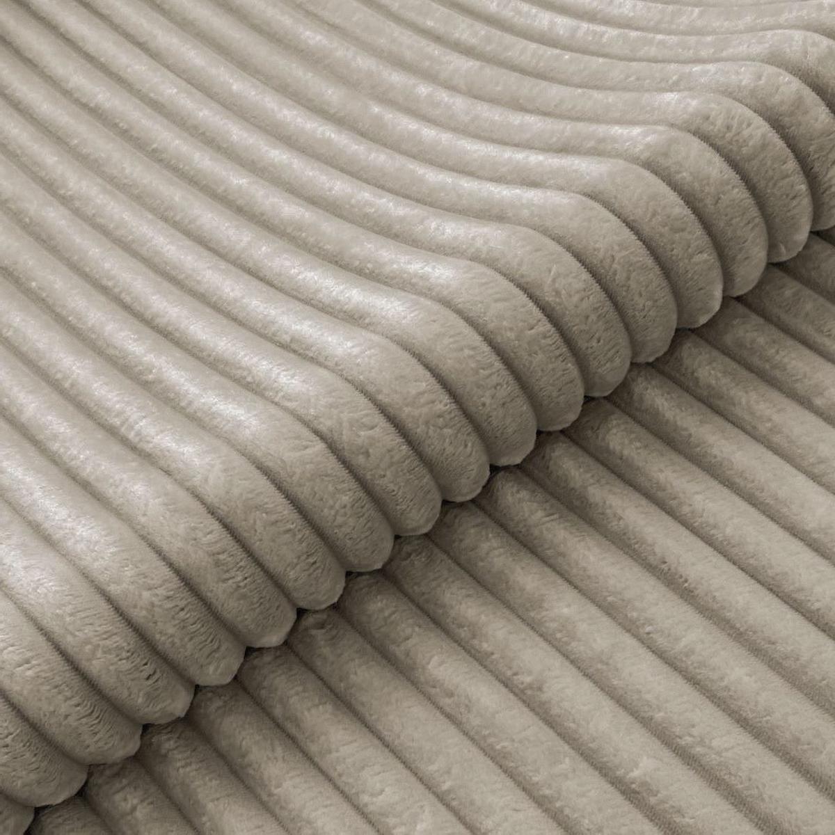 ECKSOFA Wolke mit tiefer Sitzfläche, Schlaffunktion und praktischem Bettkasten aus weichem Taupe Cordstoff - Taupe/Schwarz, Holz/Kunststoff (225/162cm) - S-Style