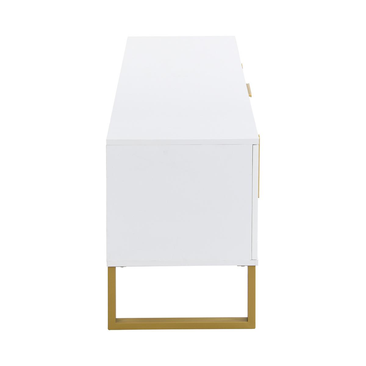 SIDEBOARD im minimalistischen Design, 170/40/53.5cm - Weiß, Holzwerkstoff/Metall (40/54/170cm) - Urban Meuble