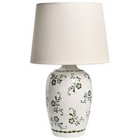 TISCHLAMPE Weiß Jinny - Weiß/Grün, Keramik (30/30/50cm) - Beliani
