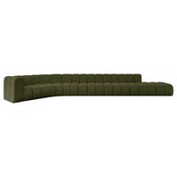 ECKSOFA modulares Sofa Tilmo-L3 - 581x194x70 cm Grün - Grün, Holzwerkstoff/Textil (581/194cm) - ALTDECOR