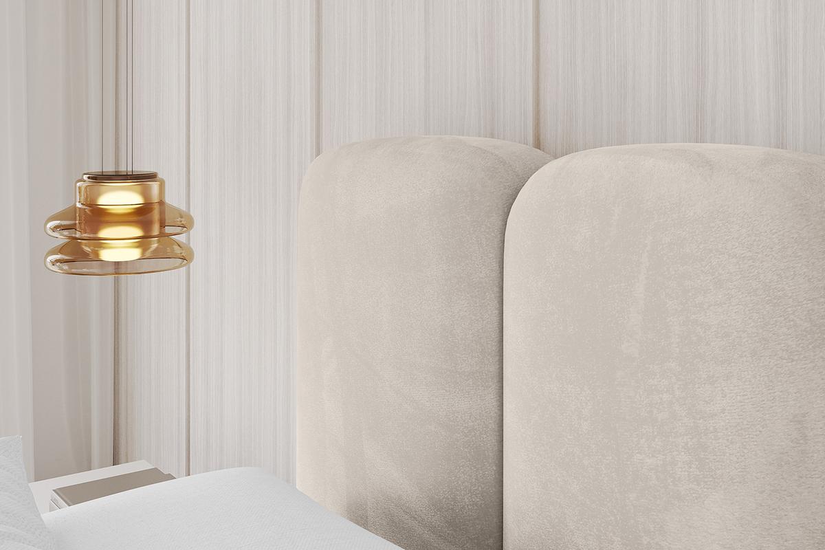 POLSTERBETT mit Bettkasten, Fußteil und Lattenrost, Boxbett ohne Matratze - KALA-Z 140x200 Beige - Beige, Holzwerkstoff/Textil (140/200cm) - ALTDECOR
