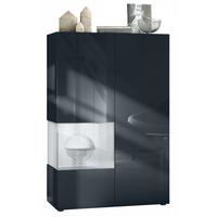VITRINE Morena Einsatz in Weiß matt - Weiß, Holzwerkstoff (91.5/136.5/37cm) - Vladon
