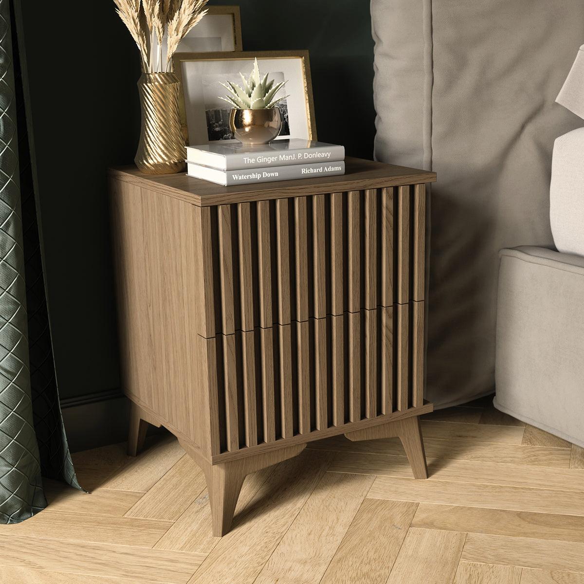 NACHTTISCH Esteban Holz - Braun, Holzwerkstoff (40/52/40cm) - Petits-meubles
