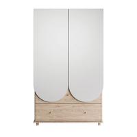 ZWEIFLÜGELIGER Kinderschrank BLOOM mit zwei Schubladen 2D2S - Kaschmir, Holzwerkstoff (119/199/49cm) - Lookway