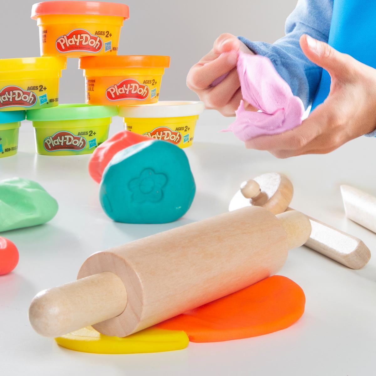 SPIELSET KNETE roba x Play-Doh Klein - Multicolor, Holz/Kunststoff (30/14.5/1cm) - Roba