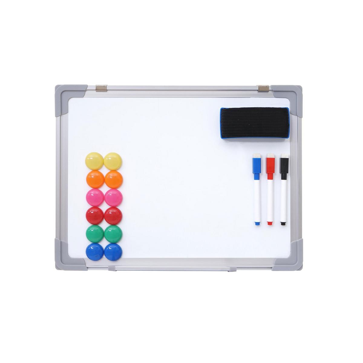 WHITEBOARD Weiß - Weiß, Metall (40/30/2cm) - MCW