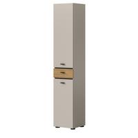 HOCHSCHRANK Kaschmir, Evoke Eiche 32 x 191 cm, Badschrank mit wechselbarem Türanschlag - Kaschmir/Eichefarben, Holzwerkstoff/Kunststoff (32/191/30cm) - Inn.Furn