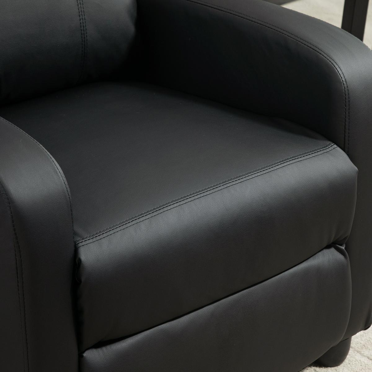 MASSAGESESSEL Kunstleder Schaumstoff Schwarz - Schwarz/Grau, Kunststoff (88/98/68cm) - HOMCOM