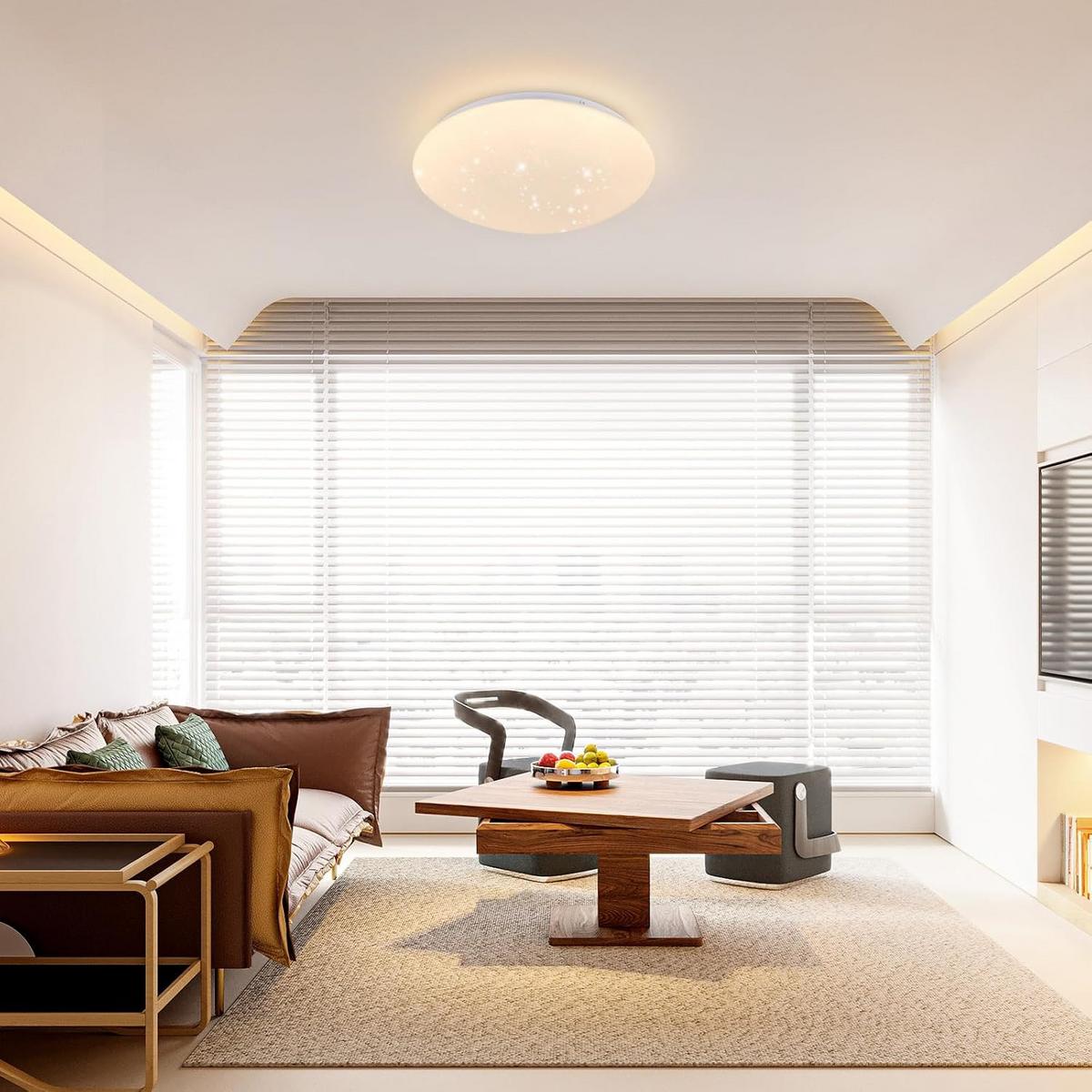 LED-DECKENLEUCHTE Falkenhainbach 25.2/6.2/25.2 cm - Weiß, Kunststoff (25.2/25.2/6.2cm) - ZMH
