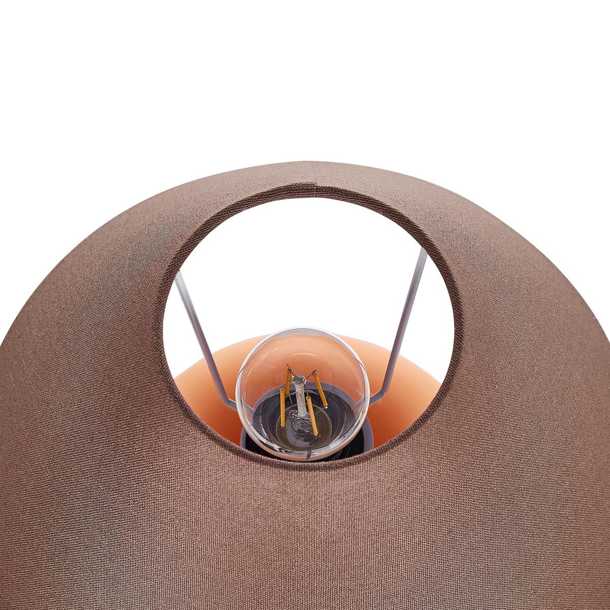 TISCHLAMPE Limia 34/34/41 cm - Orange, Keramik (34/34/41cm) - Beliani