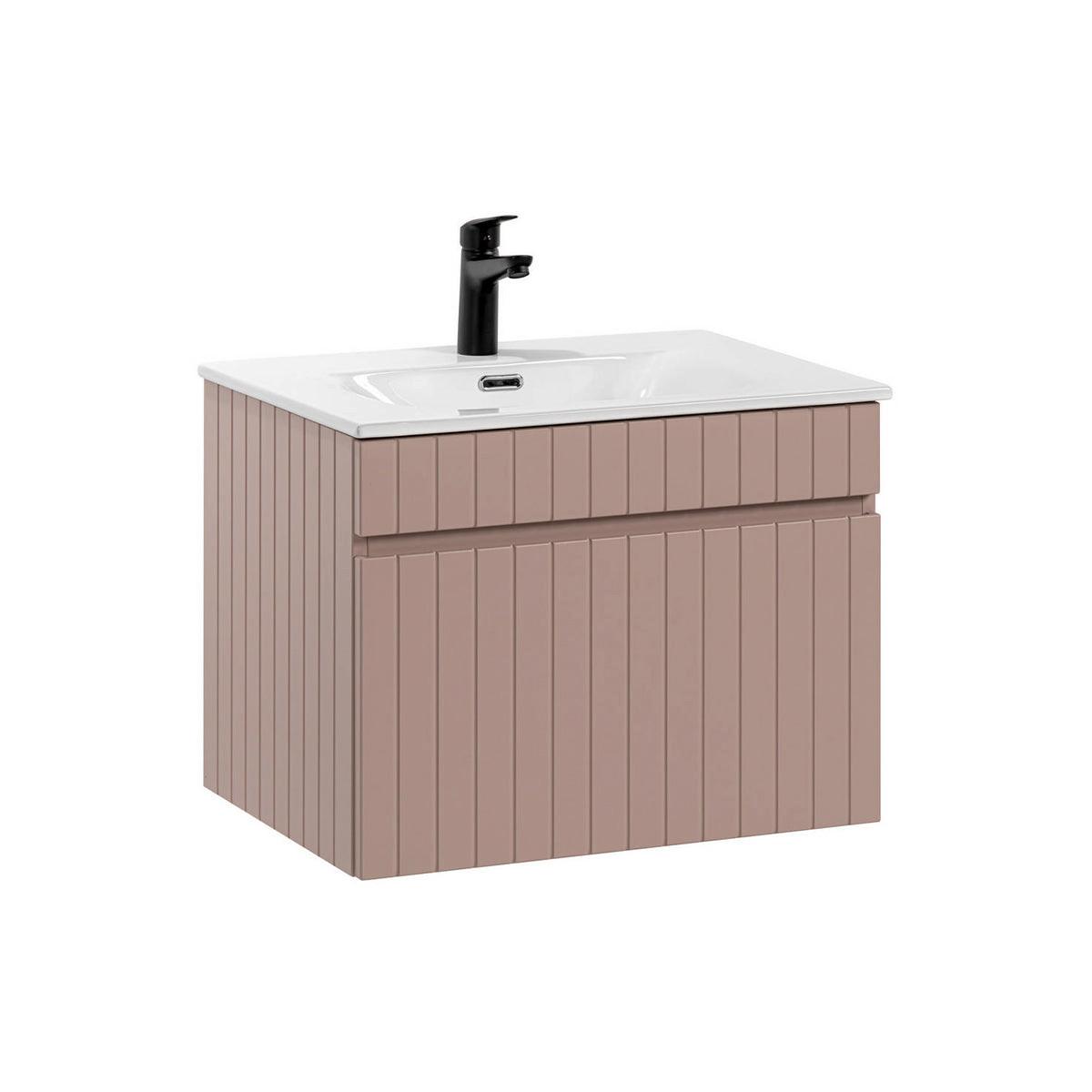 WASCHTISCH 60cm Zelie Rose - Pink, Holzwerkstoff (60/46/46cm) - Petits-meubles