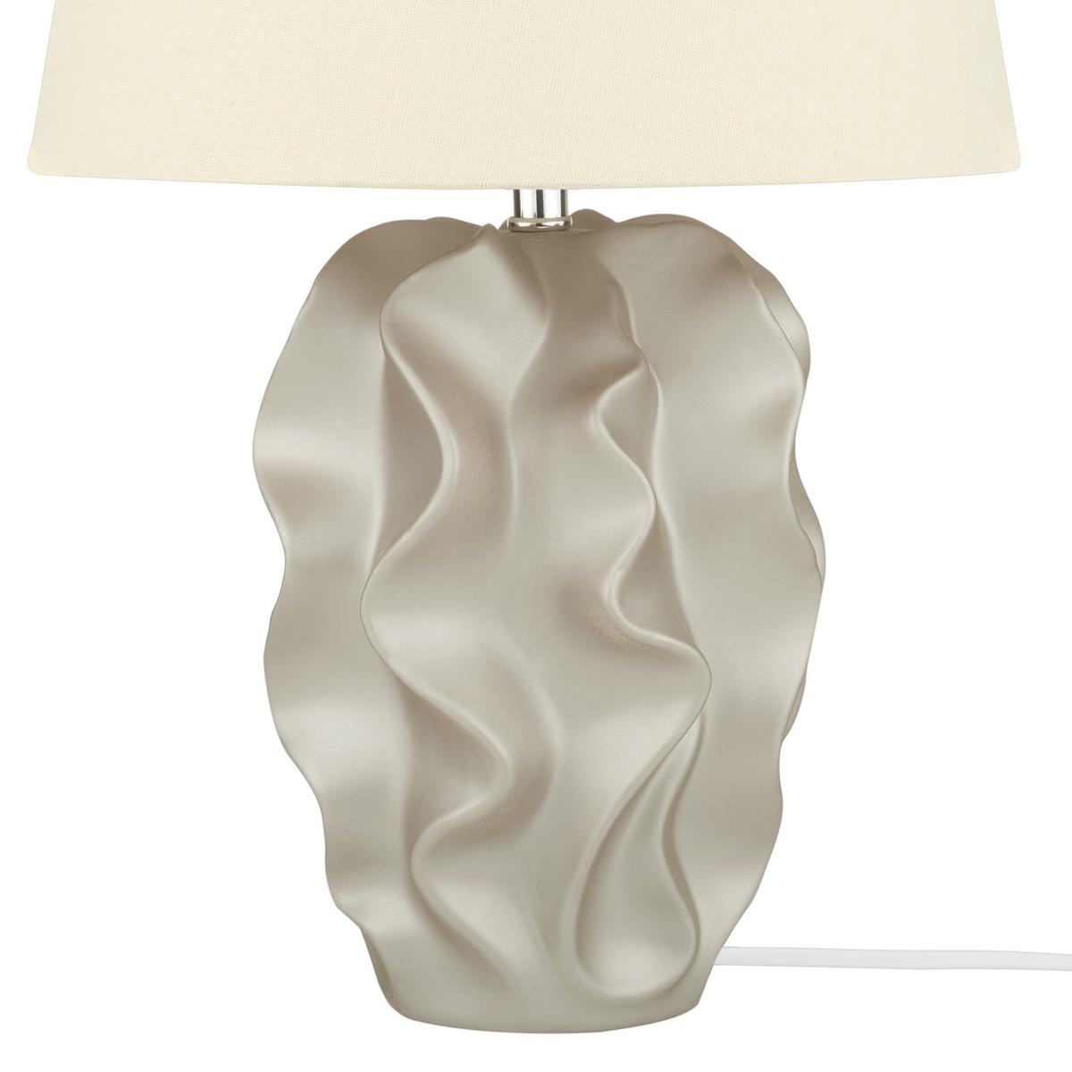 TISCHLAMPE Allika 28/28/46 cm - Goldfarben, Keramik (28/28/46cm) - Beliani