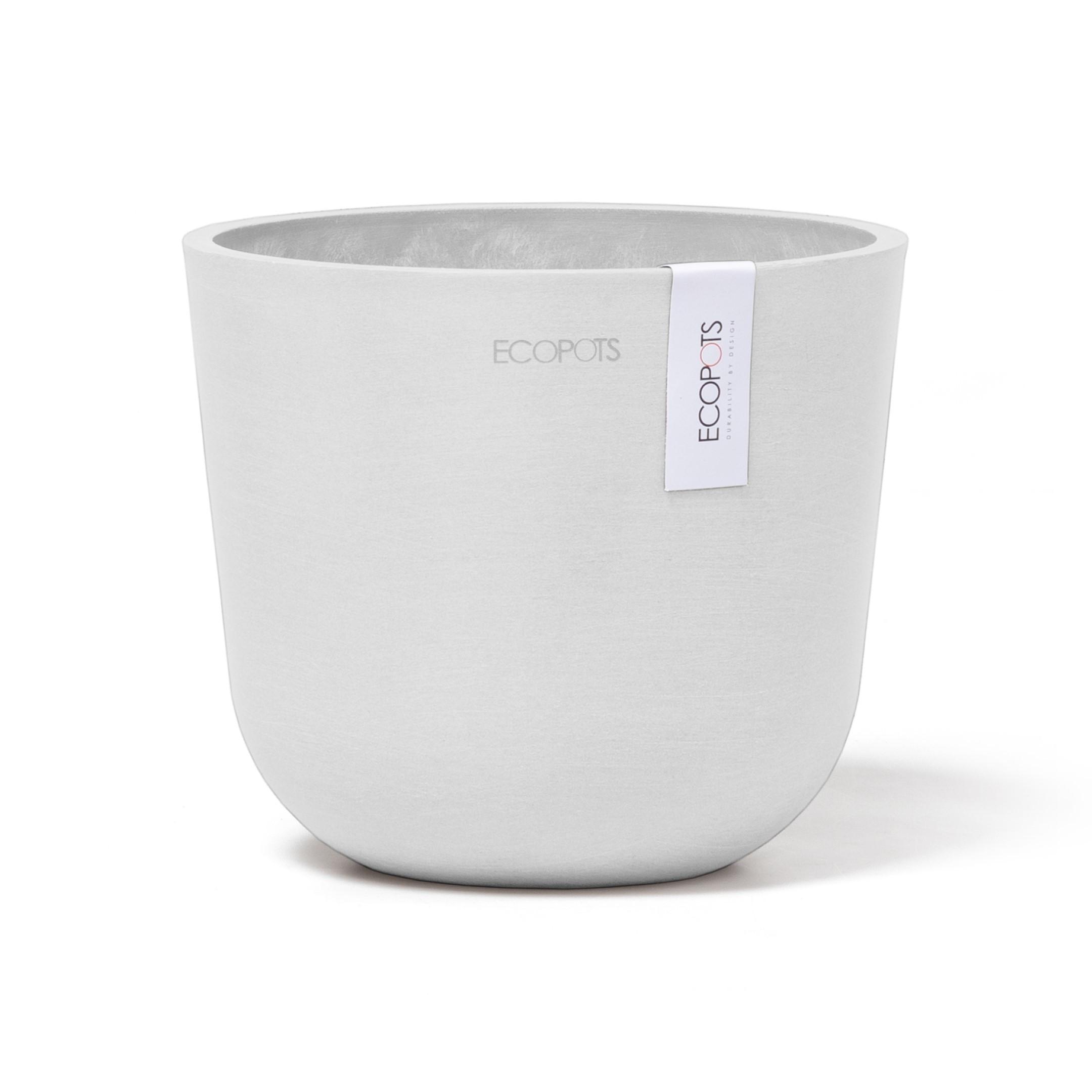 BLUMENTOPF Oslo Mini 16/13,7 cm Weiß - Weiß, Kunststoff (16/13.7cm) - Ecopots
