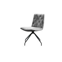 DREHSTUHL NEW CHARME Silber Velvet (1er-Set) - Silberfarben, Textil (52/87/66cm) - KAWOLA