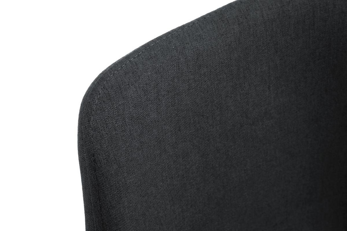 POLSTERSTUHL 4er Set, Holzbeine Schwarz 45,5/82,5/59 - Schwarz, Textil (45.5/82.5/59cm) - RAUMHIRSCH FURNITURE