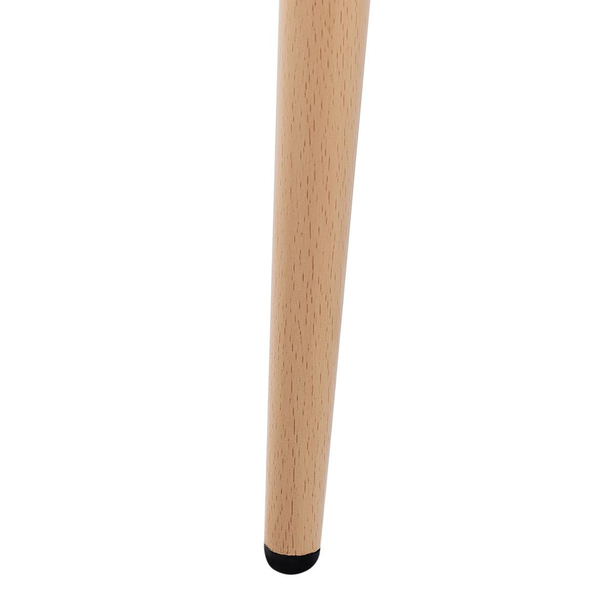 ESSZIMMERSTUHL 4er-Set Weiß Hazelton - Weiß/Braun, Kunststoff (46/84/54cm) - Beliani