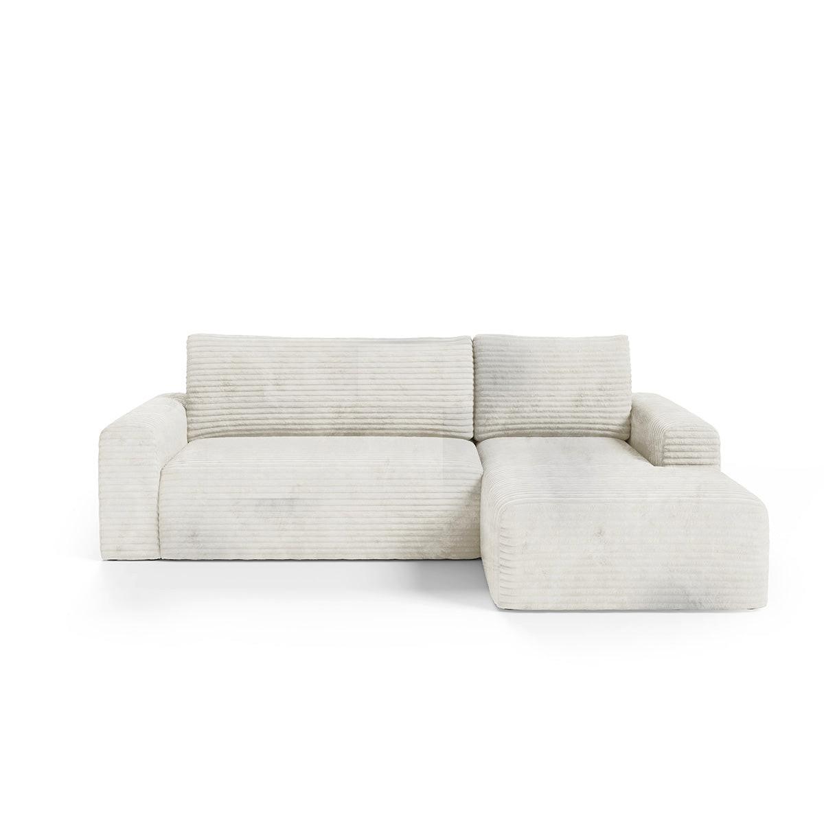 ECKSOFA Romeo 3 Sitzplätze Weiß - Weiß, Holz (268/163cm) - Petits-meubles