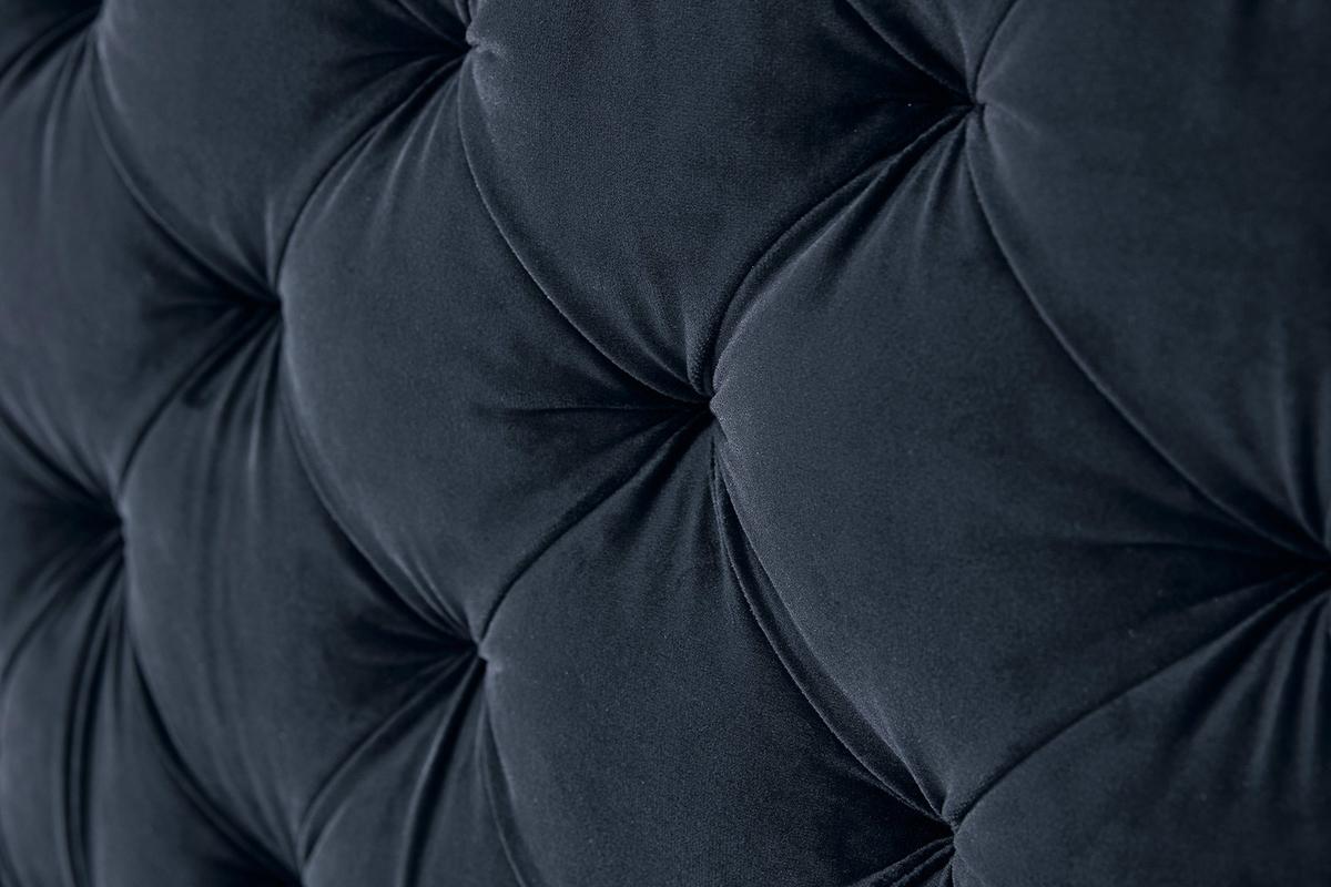 BOXSPRINGBETT SINDAR Blau Webstoff - Dunkelblau, Textil (160/200cm) - KAWOLA
