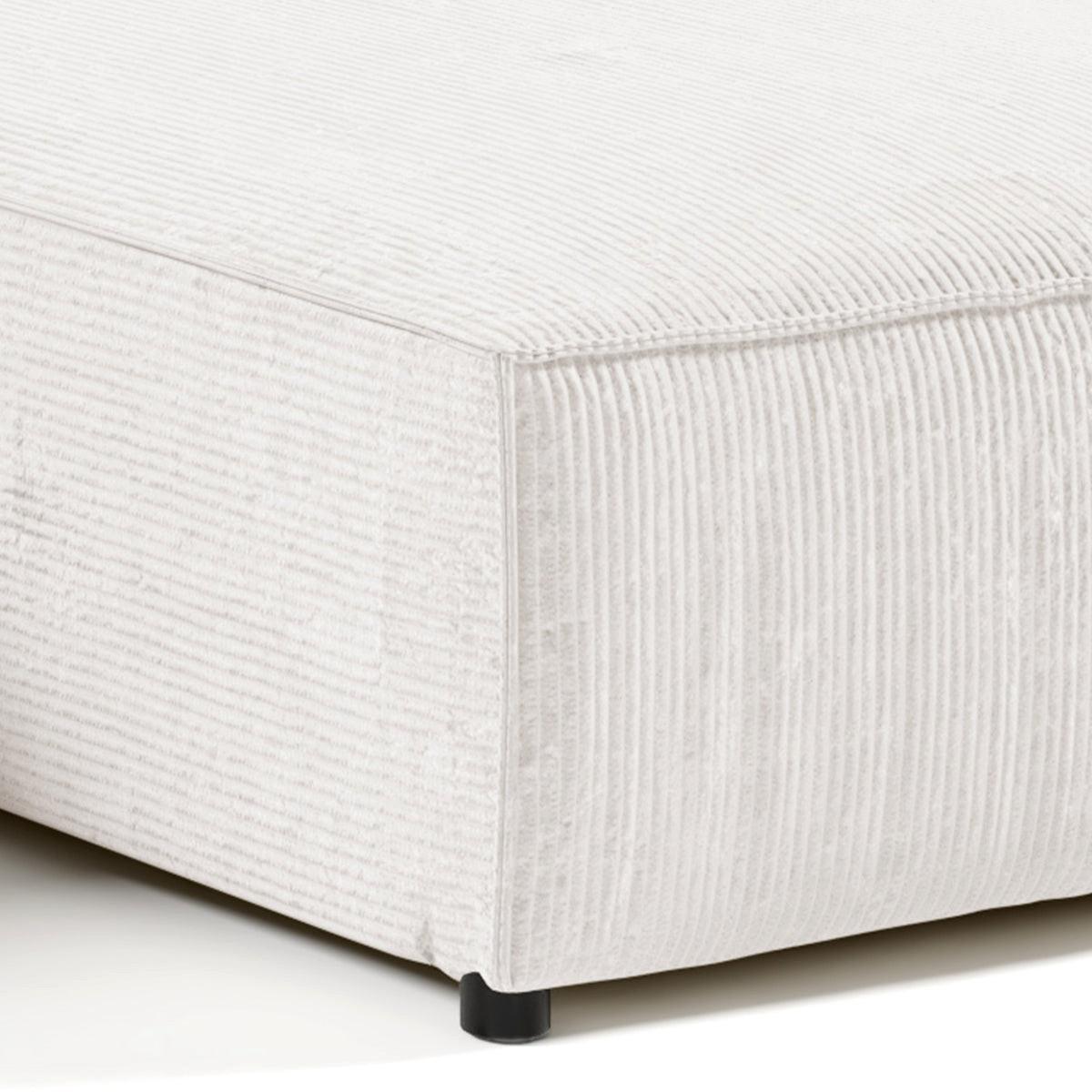ECKSOFA Isaac 4 Sitzplätze Weiß - Weiß, Holzwerkstoff (294/185cm) - Petits-meubles