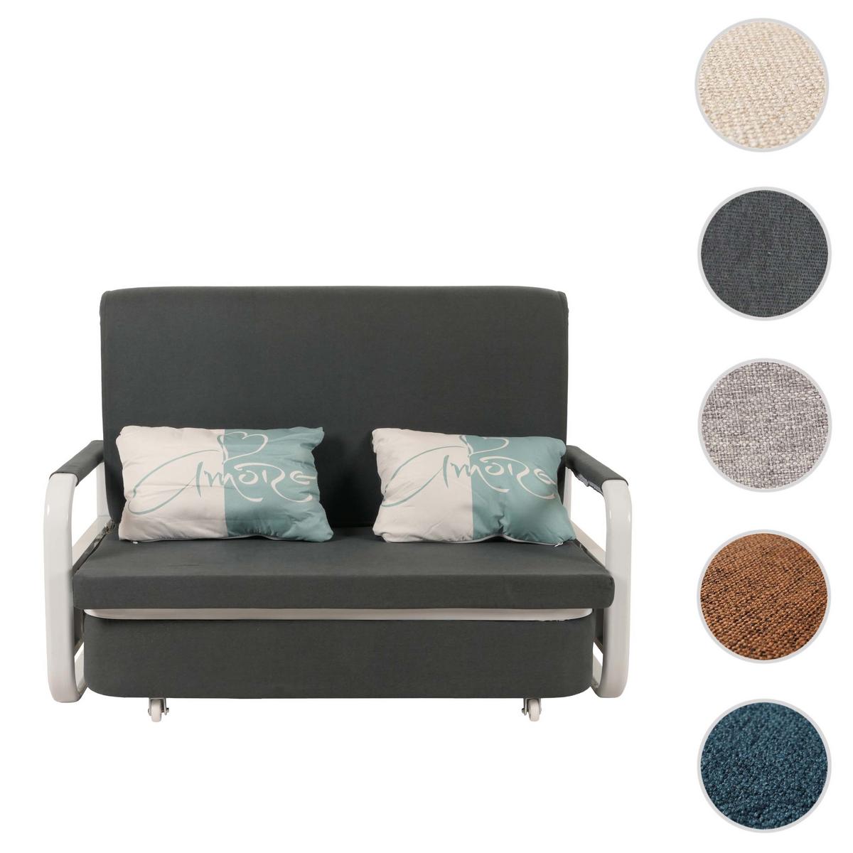 SCHLAFSOFA Anthrazit - Dunkelgrau/Anthrazit, Textil (130/71/185cm) - MCW