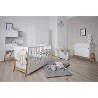 BABYZIMMER 3-teilig Weiß - Weiß, Holzwerkstoff (161/90/75cm) - Petits-meubles