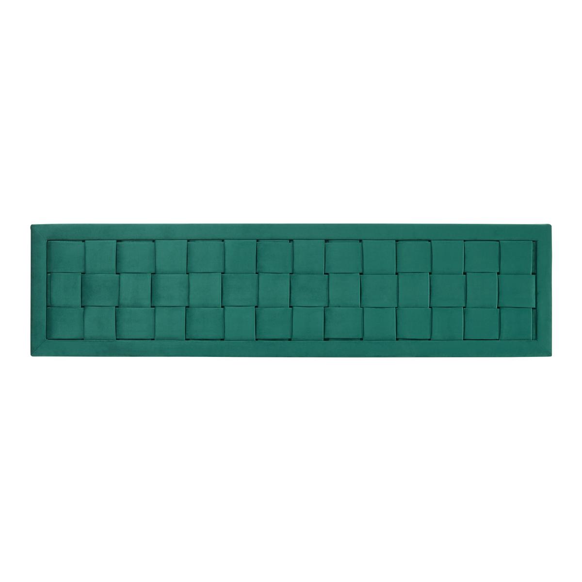 KOPFTEIL Tervo - Grün, Holzwerkstoff/Textil (180/45/5cm) - [en.casa]