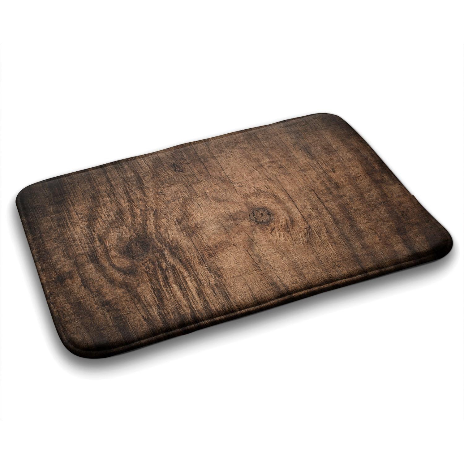 BADTEPPICH 75x45 cm Holz - Braun, Textil (75/45cm) - TULUP