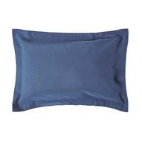 KISSENBEZUG Leinen mit Stehsaum - Dunkelblau, Textil (48/74cm) - Homescapes