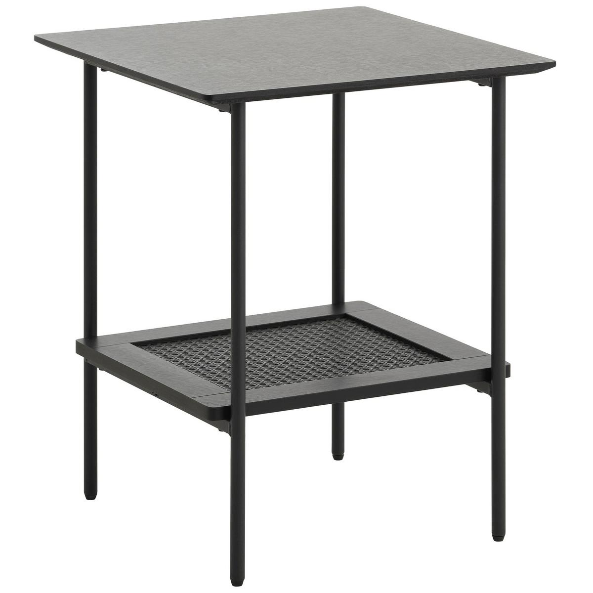 BEISTELLTISCH Mogest 45x45 cm - Dunkelbraun, Holzwerkstoff/Metall (45/45/55cm) - Selsey