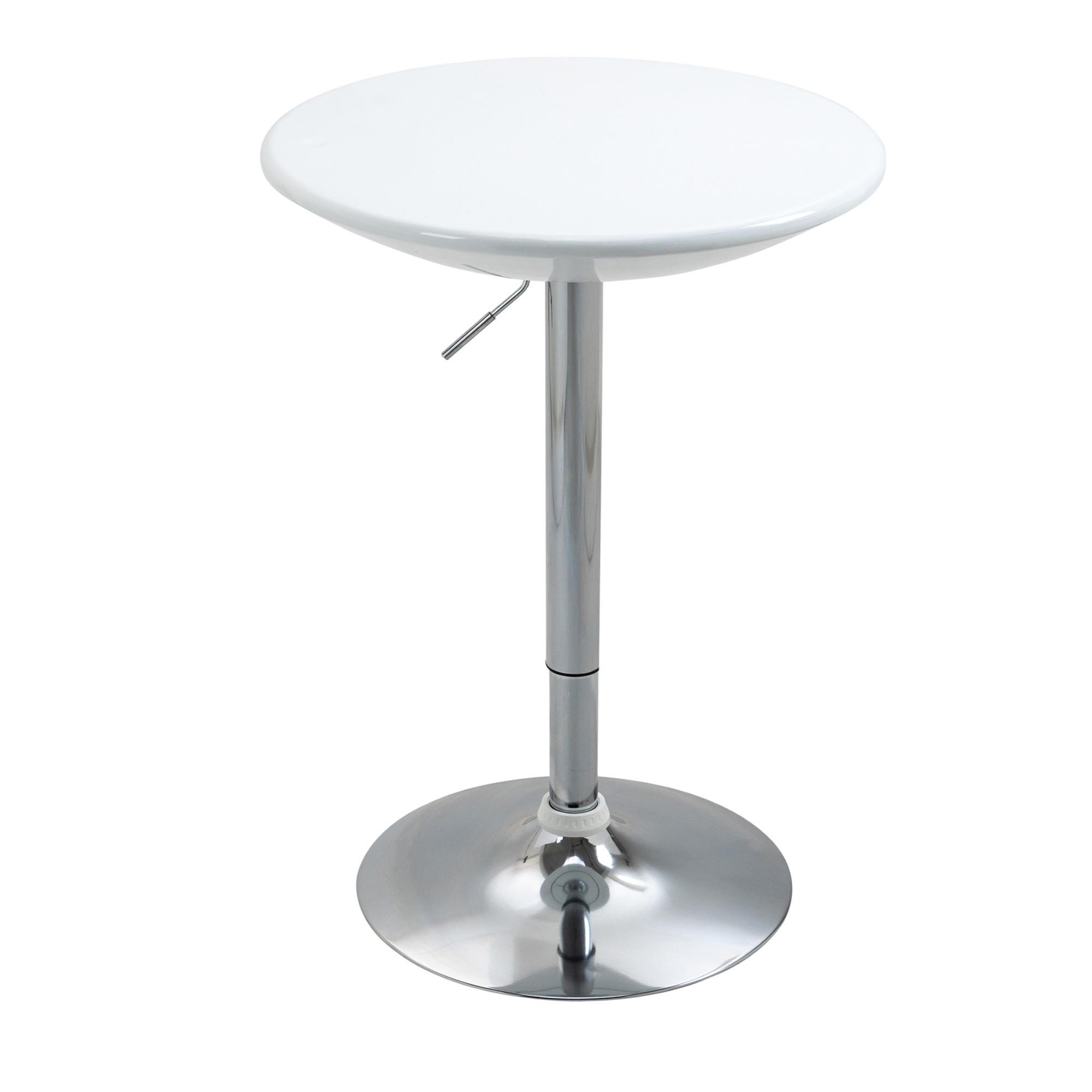 BARTISCH, Metall, ABS-Lackierung, Weiß - Weiß, Metall (61/61/97cm) - HOMCOM
