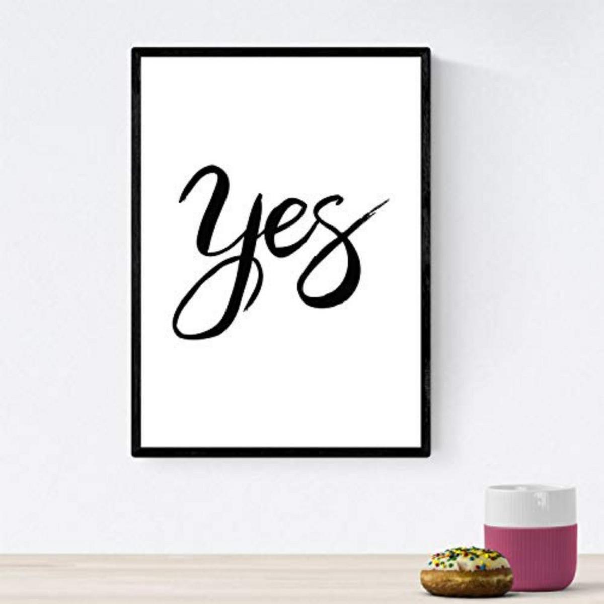 POSTER Set mit 4 glücklich und bunt Dream Big A3 Rahmenlos - Klar, Papier (29.7/3cm) - Nacnic