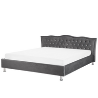BETT 180/200cm Dunkelgrau Metz - Dunkelgrau, Textil (180/200cm) - Beliani