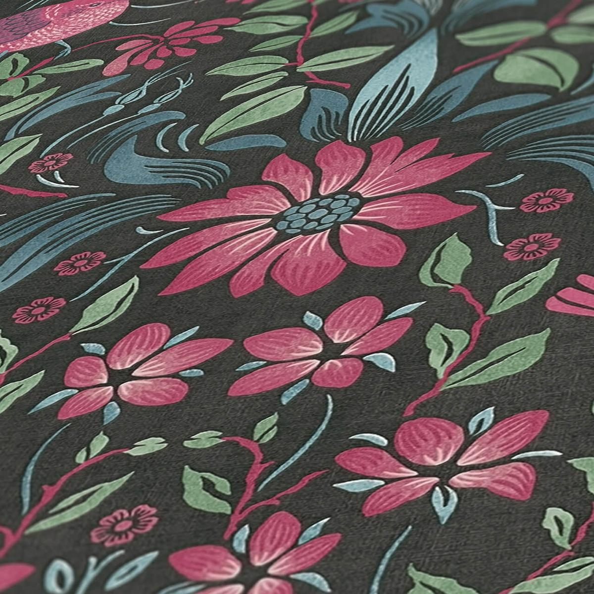 VLIESTAPETE Schwarz 53/1005 cm - Schwarz, Kunststoff/Textil (53/1cm) - KUNSTLOFT