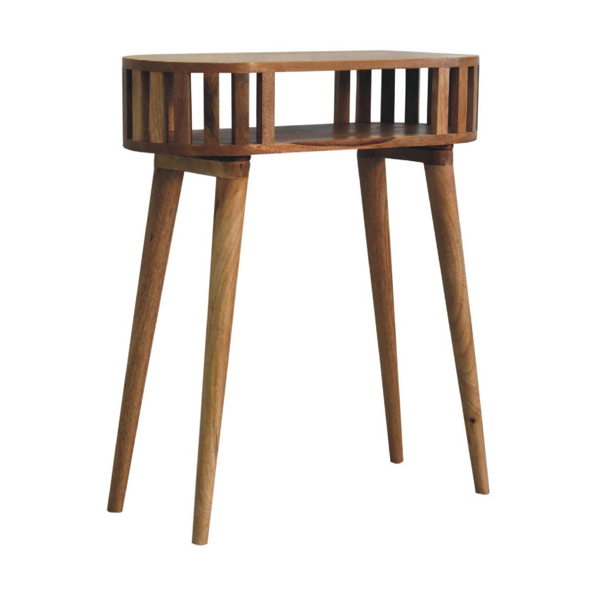 KONSOLE Ariella, Offenes Regal, Beige - Beige, Holz (30/70/80cm) - Artisan Furniture