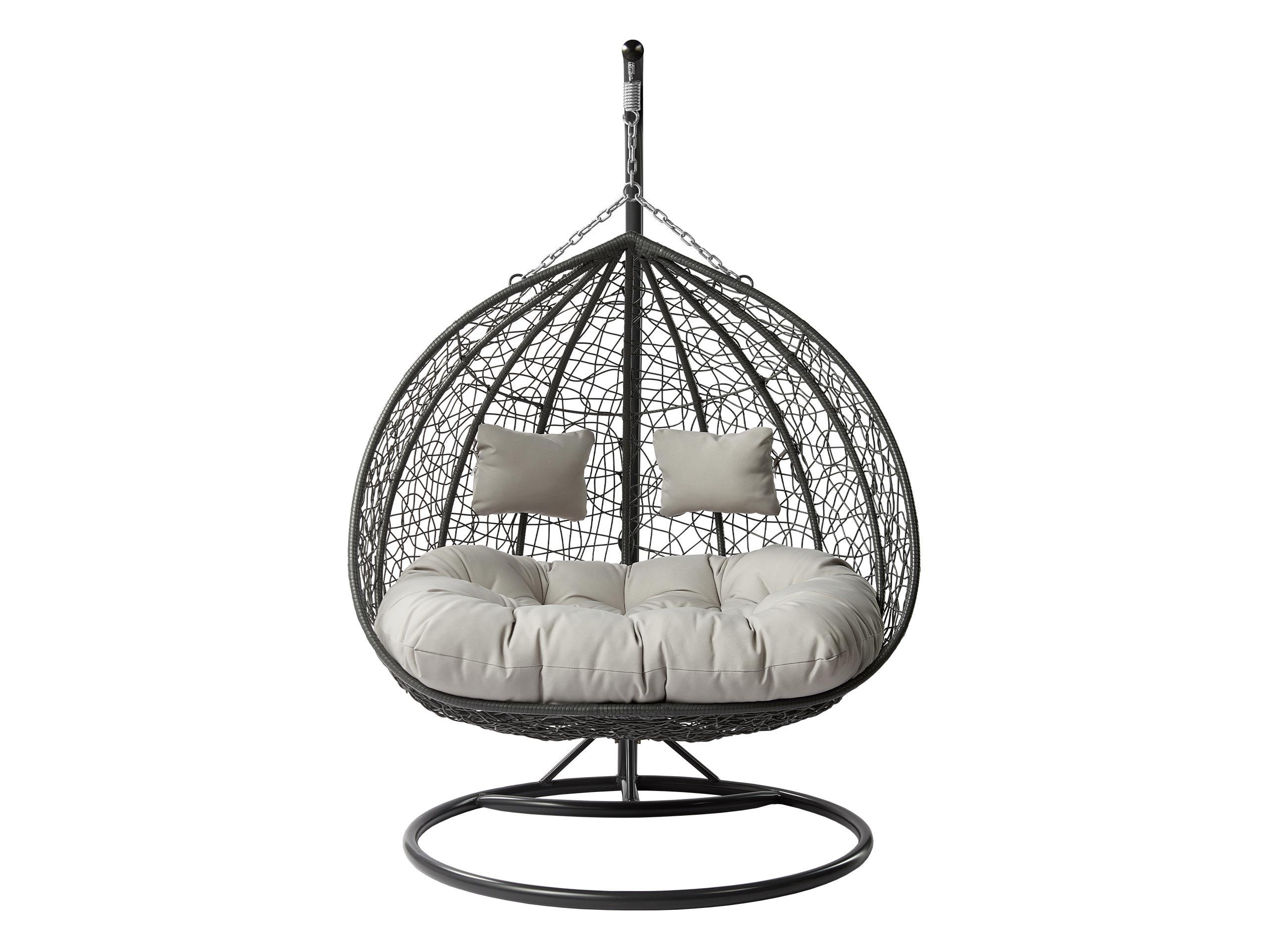 HÄNGESESSEL Olivia - Grau, Metall (132/200/120cm) - MIRJAN24