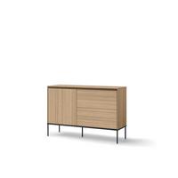 KOMMODE VISSO VI-03 Eiche linear - Eichefarben, Holzwerkstoff (127/85/41cm) - Lookway