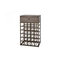 WEINSCHRANK BALZAR Bronze Metall - Bronzefarben, Metall (54/85/35cm) - KAWOLA