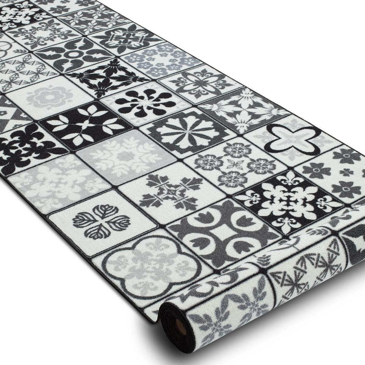LÄUFER Antirutsch AZULEJO 67/160 cm - Grau, Textil (67/160cm) - rugsX