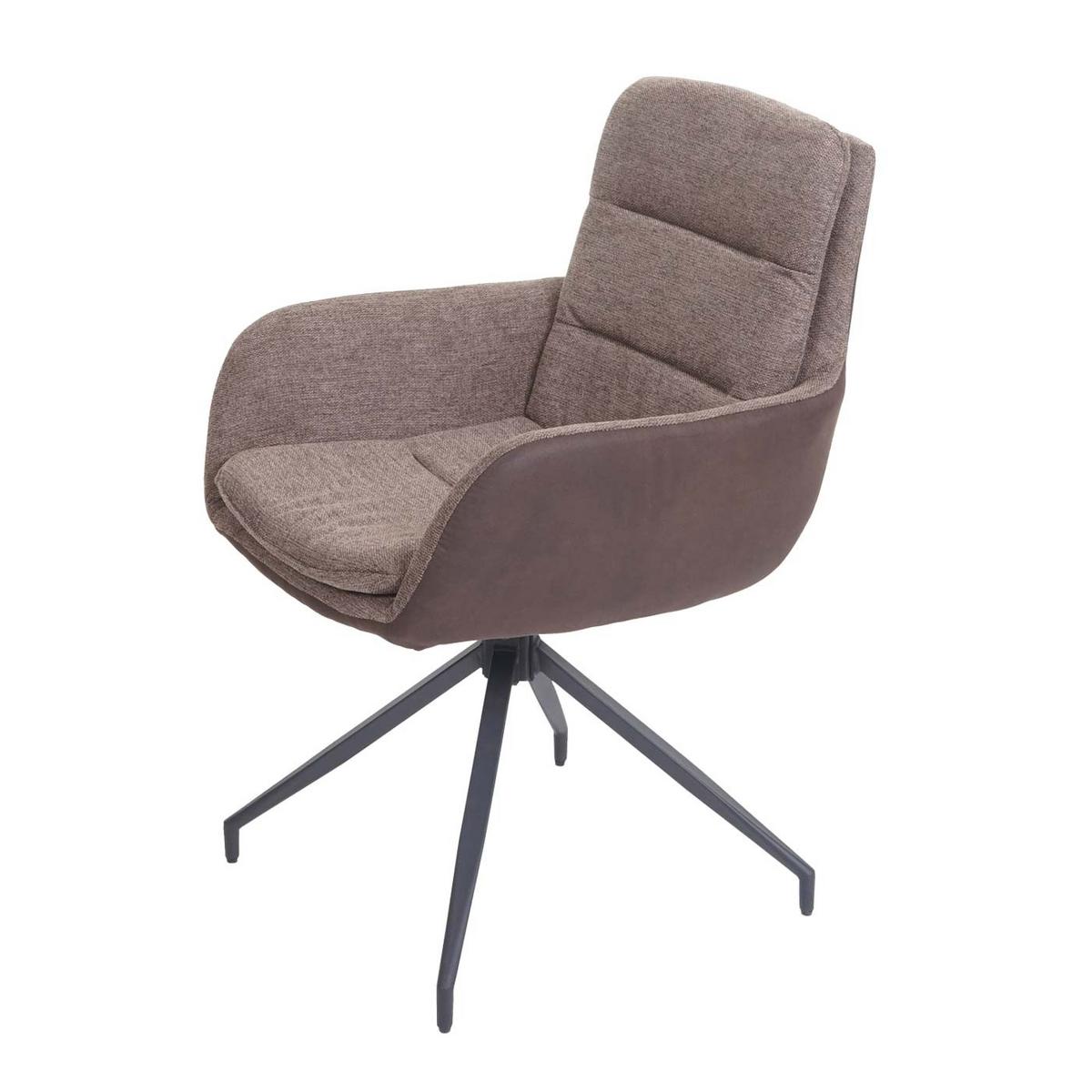 ESSZIMMERSTUHL Braun, Dunkelbraun - Dunkelbraun/Braun, Textil (60/89/54cm) - MCW