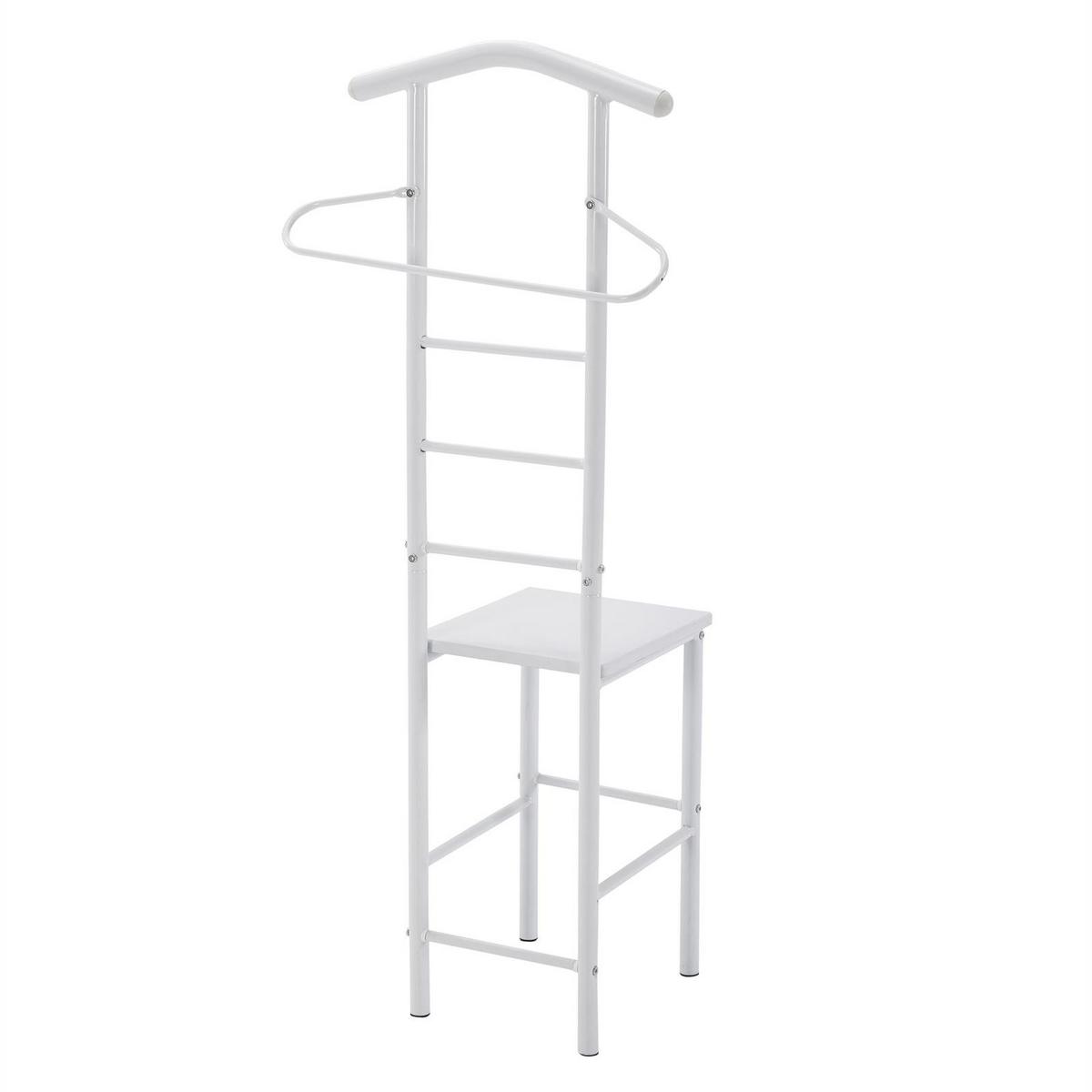 HERRENDIENER JIVO weiß/weiß - Weiß, Metall (53/121/47cm) - CARO-Möbel