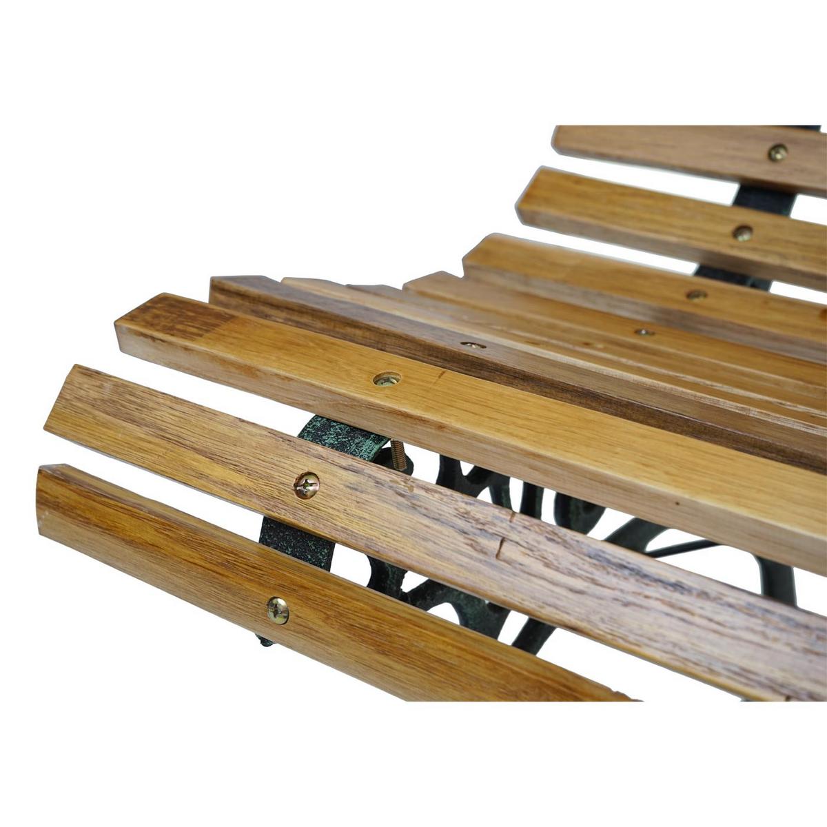 GARTENBANK Schwarz, Braun - Schwarz/Braun, Holz (122/80/70cm) - MCW