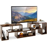 FERNSEHSCHRANK Holz Braun - Braun, Holz (170/43/30cm) - COSTWAY