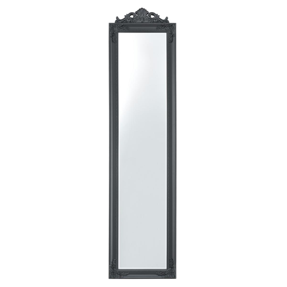STANDSPIEGEL Arezzo - Dunkelgrau, Glas/Holz (28.5/160/140cm) - [en.casa]