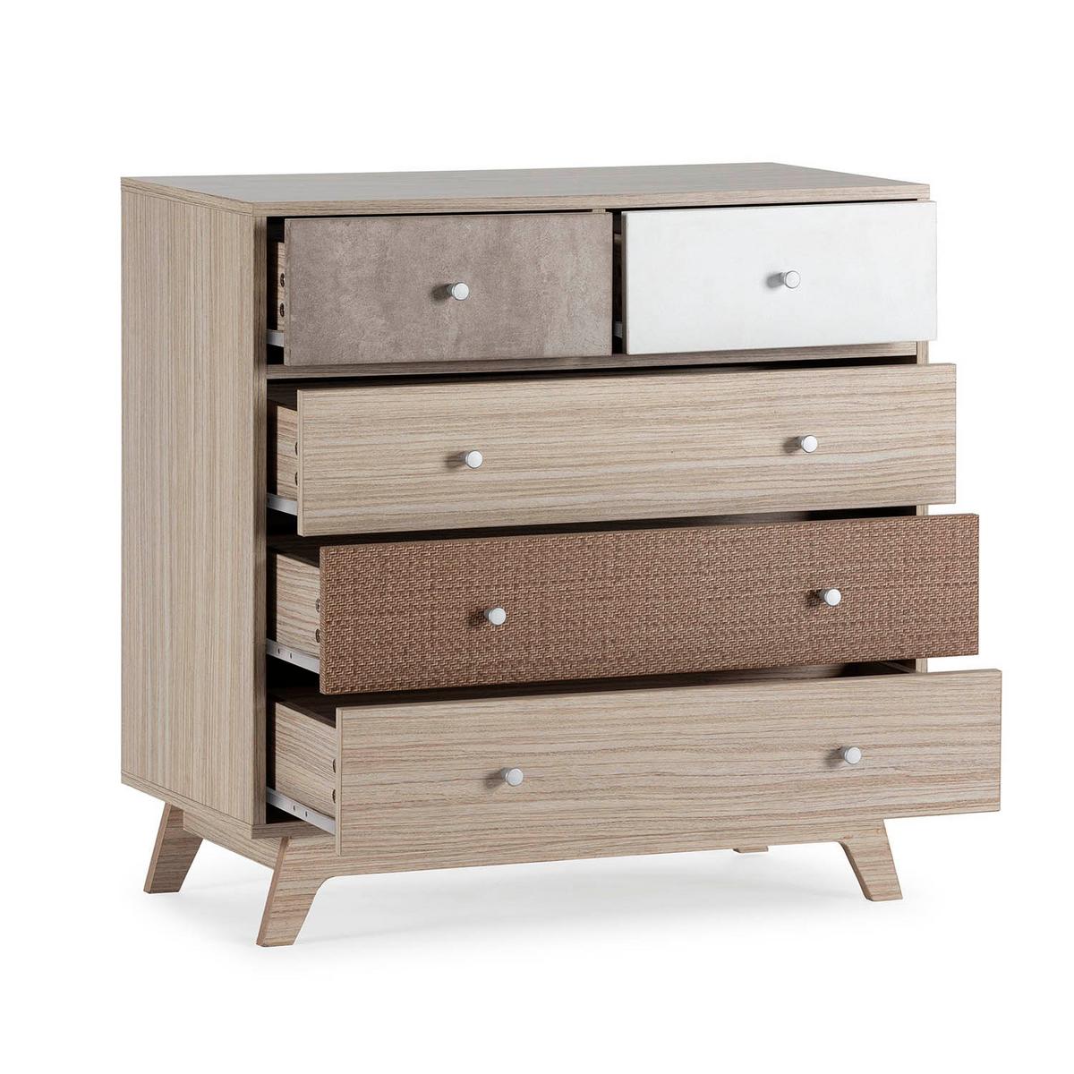 KOMMODE Maia 80/40/80 - Multicolor, Holzwerkstoff (80/80/40cm)