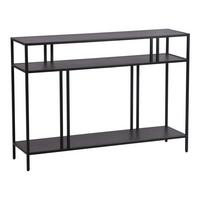 KONSOLENTISCH Kumlinge - Schwarz, Metall (30/110/78cm) - [en.casa]