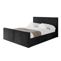 POLSTERBETT mit Bettkasten, Fußteil und Lattenrost, Boxbett ohne Matratze - VANTO-Z 180x200 Schwarz - Schwarz, Holzwerkstoff/Textil (180/200cm) - ALTDECOR